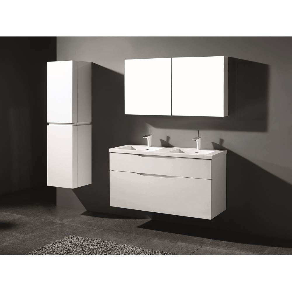 Madeli - Madeli Bolano 48D'' Wall hung Vanity Cabinet White Finish - White
