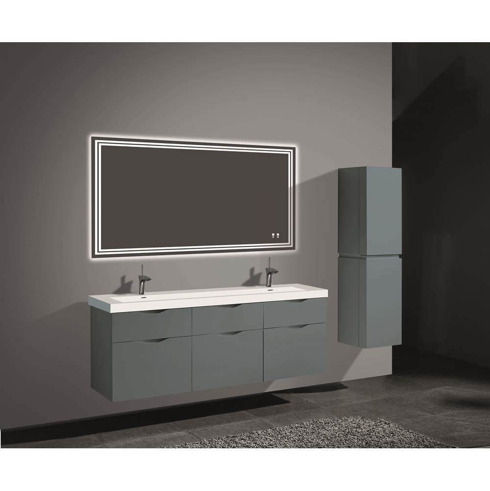 Madeli - Madeli Bolano 72'' Wall hung Vanity Cabinet Studio Grey Finish - Studio Gray