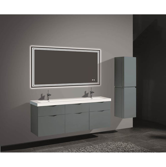 Madeli - Madeli Bolano 72'' Wall hung Vanity Cabinet Studio Grey Finish - Studio Gray