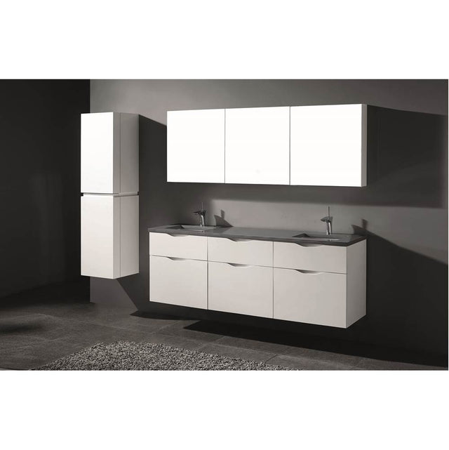 Madeli - Madeli Bolano 72'' Wall hung Vanity Cabinet White Finish - White