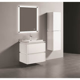 Madeli - Madeli Cube 30'' Wall hung  Vanity Cabinet in White Finish - White