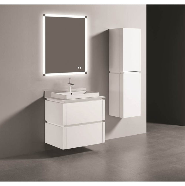 Madeli - Madeli Cube 30'' Wall hung  Vanity Cabinet in White Finish - White