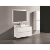 Madeli - Madeli Cube 48C'' Wall hung  Vanity Cabinet in White Finish - White