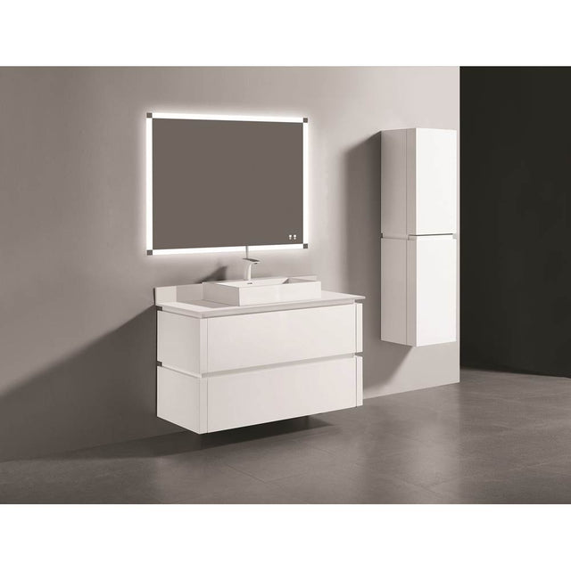 Madeli - Madeli Cube 48C'' Wall hung  Vanity Cabinet in White Finish - White