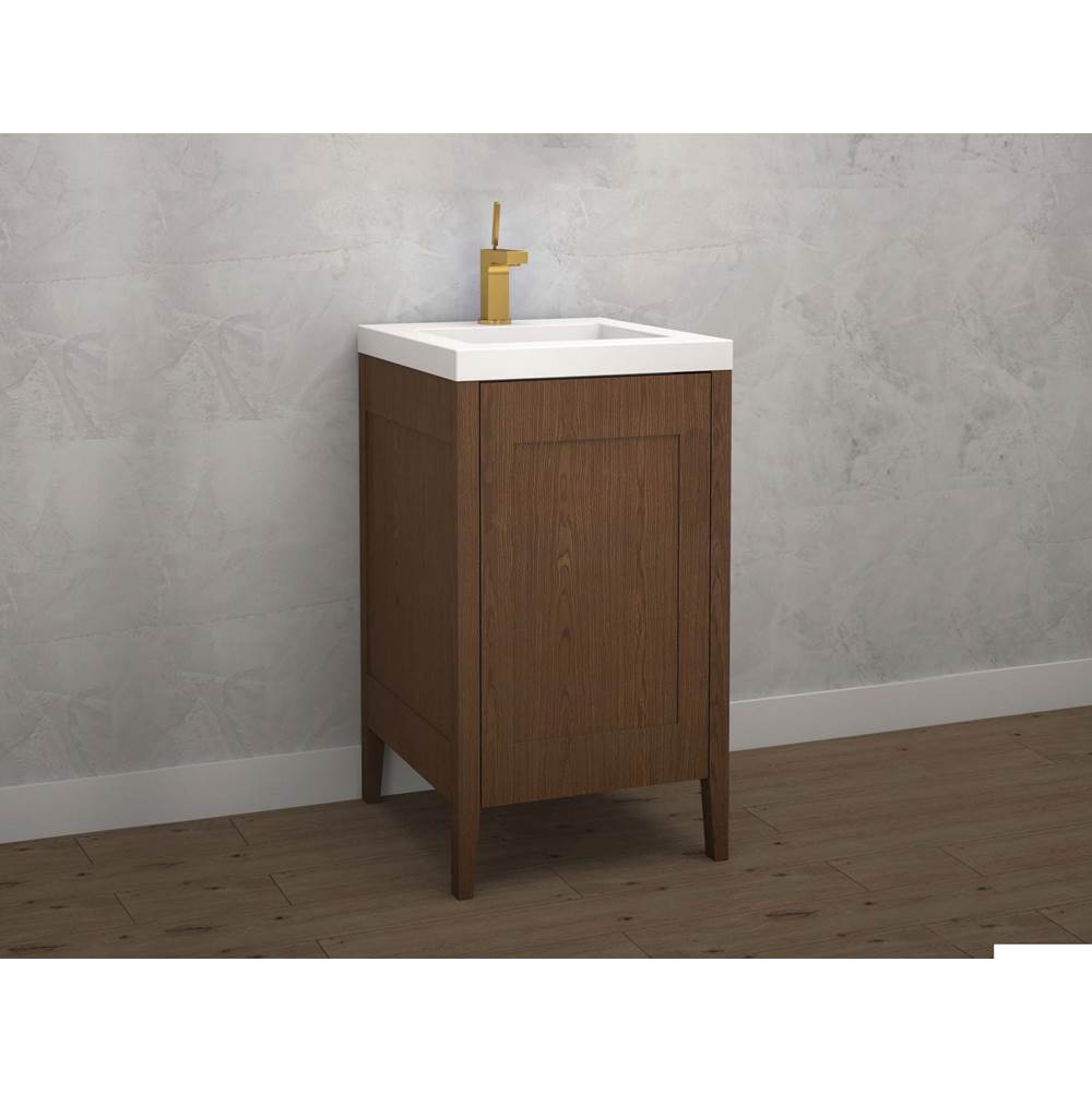 Madeli - Madeli Encore 20'' Free Standing Vanity Brandy - No Handles - Brandy