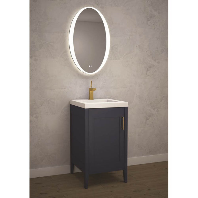 Madeli - Madeli Encore 20'' Free Standing Vanity Sapphire/HW: Brushed Nickel(BN) - Sapphire With Brushed Nickel