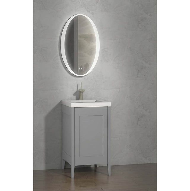 Madeli - Madeli Encore 20'' Free Standing Vanity Studio Grey - No Handles - Studio Gray