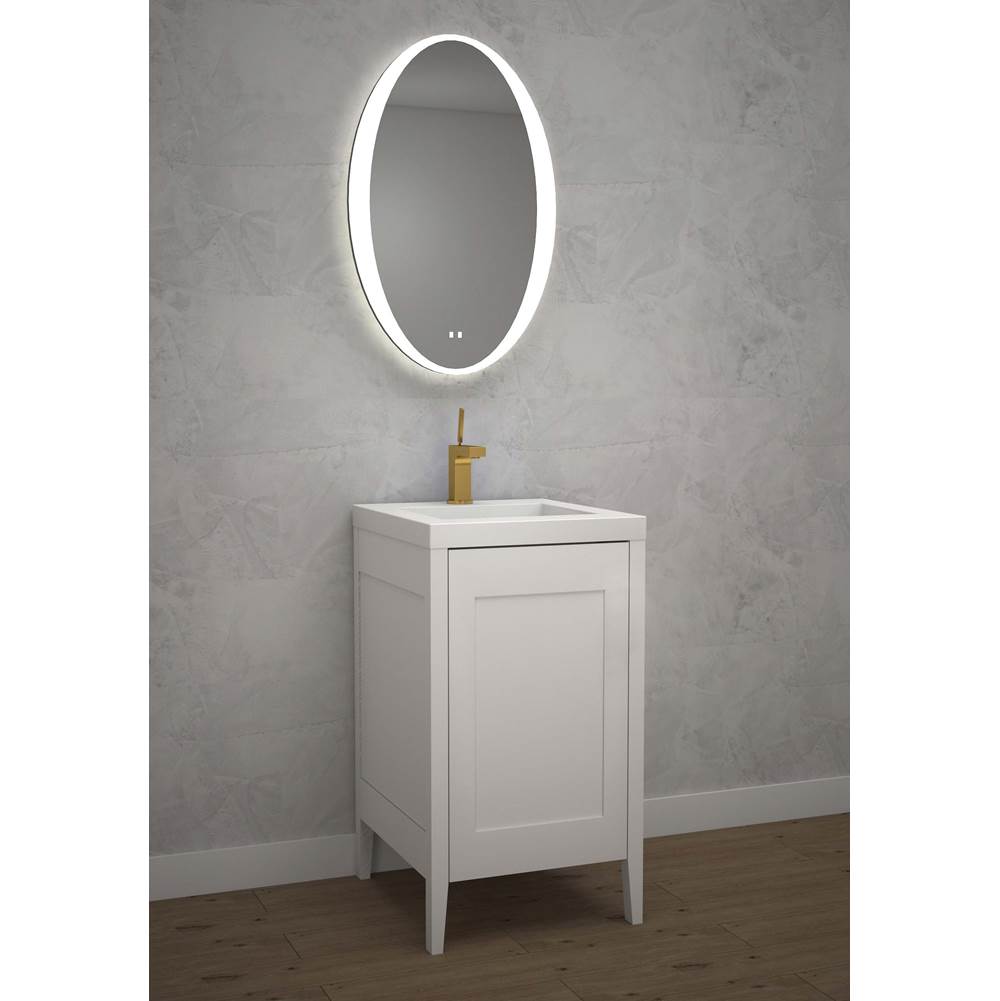 Madeli - Madeli Encore 20'' Free Standing Vanity White - No Handles - White