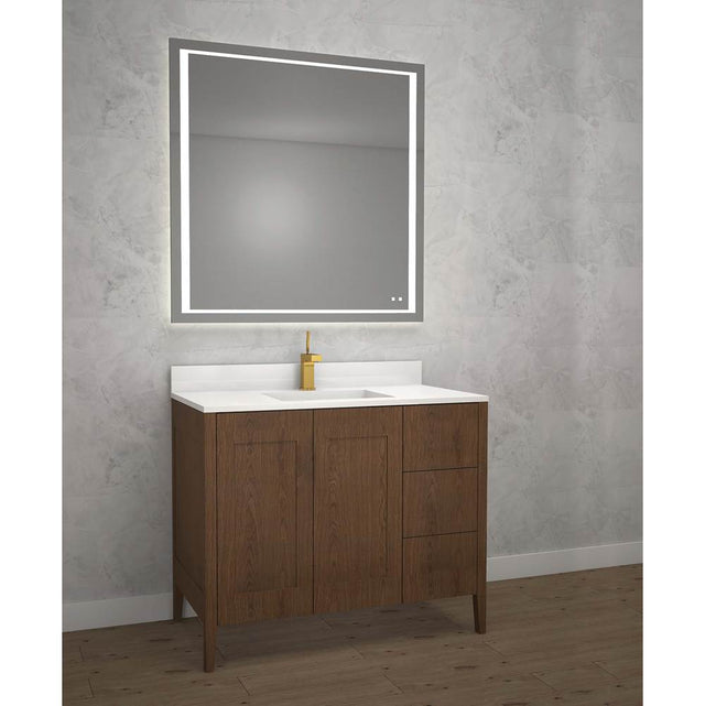 Madeli - Madeli Encore 42'' Free Standing Vanity Brandy - No Handles - Brandy