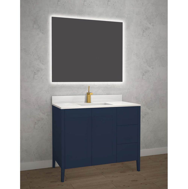 Madeli - Madeli Encore 42'' Free standing Vanity Sapphire - No Handles - Sapphire