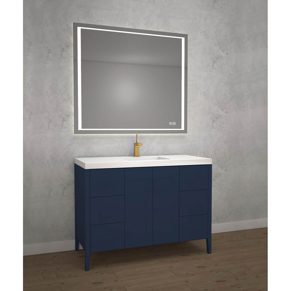 Madeli - Madeli Encore 48C'' Free standing Vanity Sapphire - No Handles - Sapphire