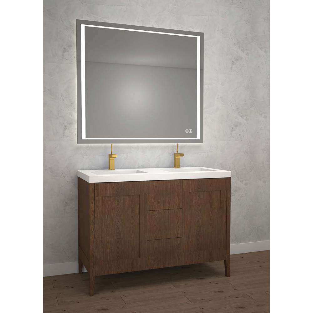 Madeli - Madeli Encore 48D'' Free Standing Vanity Brandy - No Handles - Brandy