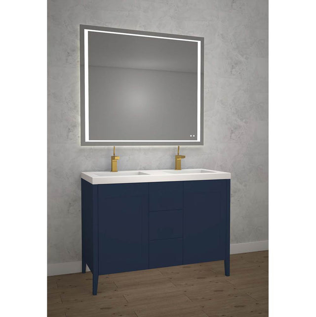 Madeli - Madeli Encore 48D'' Free standing Vanity Sapphire - No Handles - Sapphire