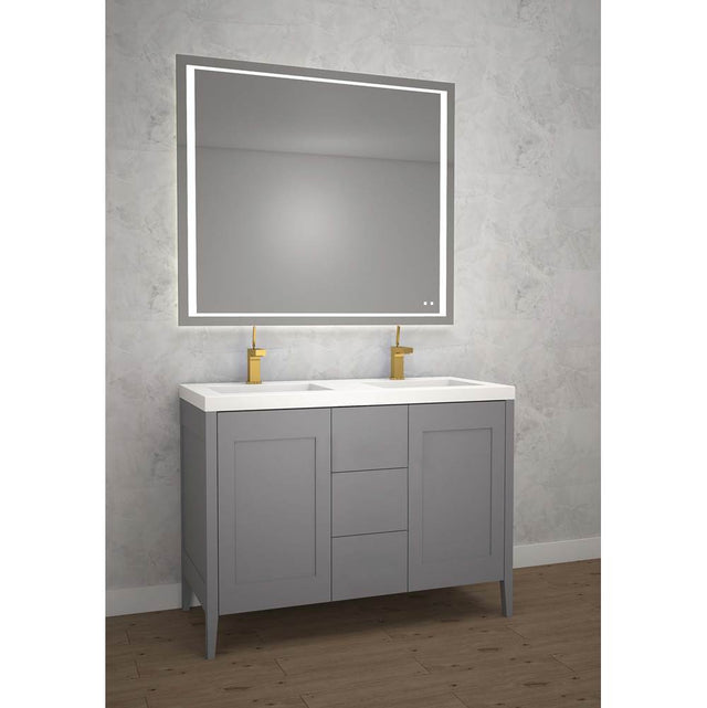 Madeli - Madeli Encore 48D'' Free Standing Vanity Studio Grey - No Handles - Studio Gray