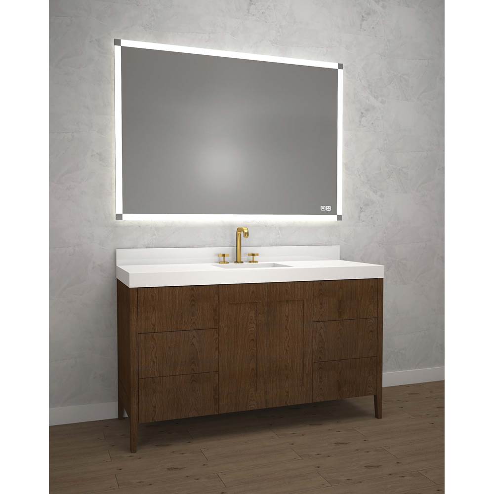 Madeli - Madeli Encore 60C'' Free Standing Vanity Brandy - No Handles - Brandy