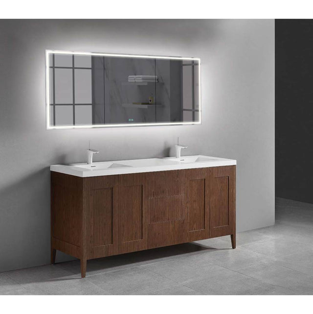 Madeli - Madeli Encore 72'' Free Standing Vanity Brandy - No Handles - Brandy