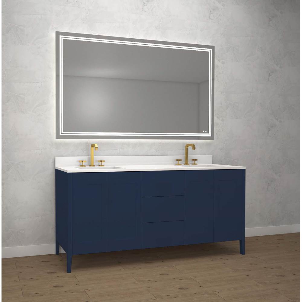Madeli - Madeli Encore 72'' Free standing Vanity Sapphire - No Handles - Sapphire