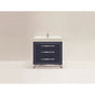 Madeli - Madeli Estate 36'' Free standing Vanity Cabinet in Sapphire/HW: Satin Brass(SB) - Sapphire With Satin Brass