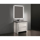 Madeli - Madeli Vicenza 36'' Free Standing White/HW: Polished Chrome(PC) - White With Polished Chrome