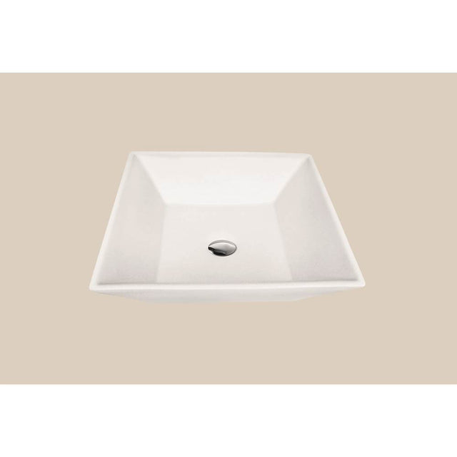 Madeli - Madeli  Ceramic Basin CB-8130 Semi-Recess in White with Single Faucet Hole - White