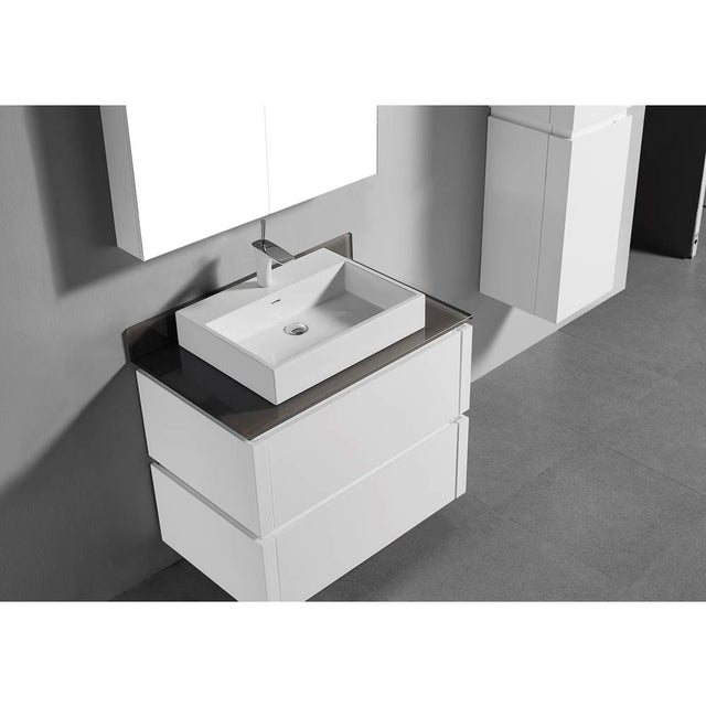 Madeli - Madeli Tempered Glass  Countertop,  36'' x 22'' x 5/8'', Smoke Grey, - Smoke Grey