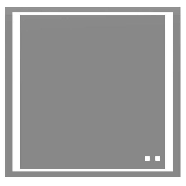 Madeli - Madeli Sanctuary Lighted Slique Mirror, 42'' x 42'' x 7/8'', Rectangular, 2700/4000K Temperature, Deffoger, Dimmable