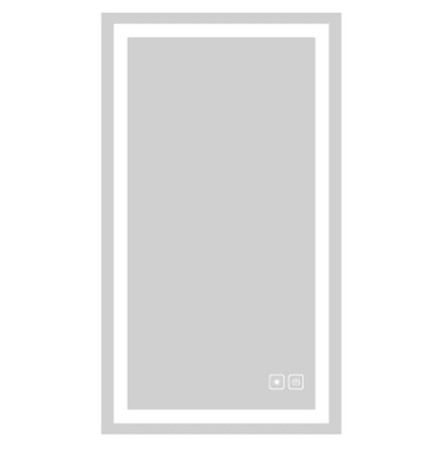 Madeli - Madeli Serenity Lighted Slique Mirror, 20'' x 36'' x 7/8'', Rectangular, 2700/4000K Temperature, Deffoger, Dimmable