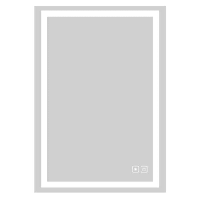 Madeli - Madeli Serenity Lighted Slique Mirror, 30'' x 30'' x 7/8'', Rectangular, 2700/4000K Temperature, Deffoger, Dimmable