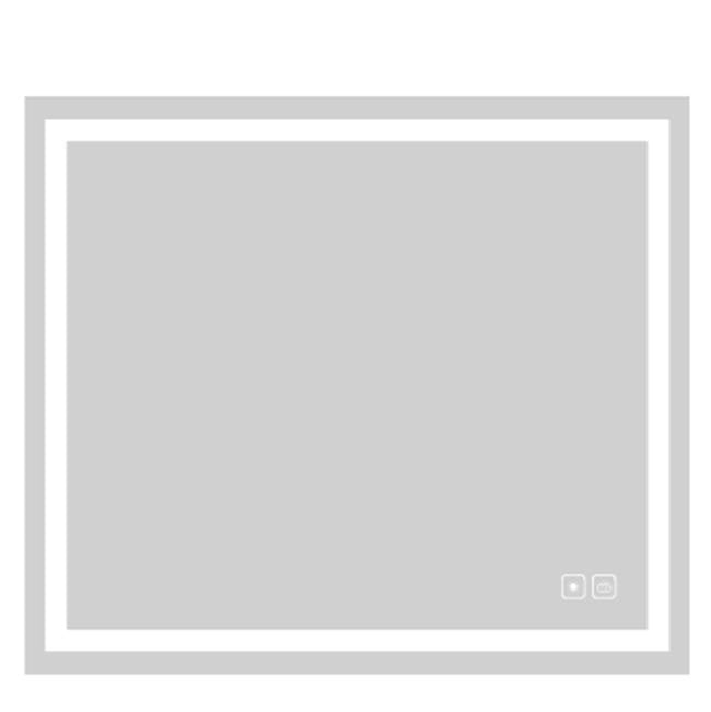 Madeli - Madeli Serenity Lighted Slique Mirror, 48'' x 30'' x 7/8'', Rectangular, 2700/4000K Temperature, Deffoger, Dimmable