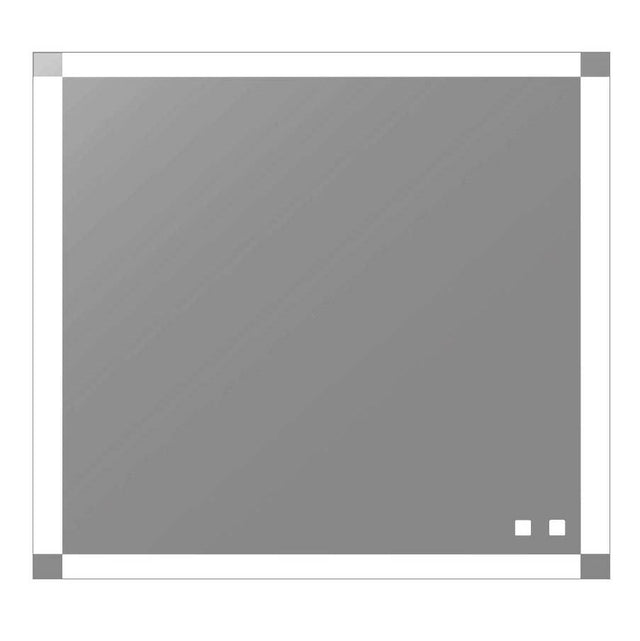 Madeli - Madeli Tranquility Lighted Slique Mirror, 36'' x 36'' x 7/8'', Rectangular, 2700/4000K Temperature, Deffoger, Dimmable