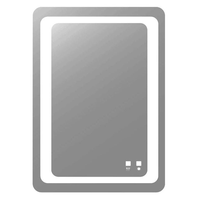 Madeli - Madeli Vision Lighted Slique Mirror, 30'' x 42'' x 7/8'', Rectangular, 2700/4000K Temperature, Deffoger, Dimmable