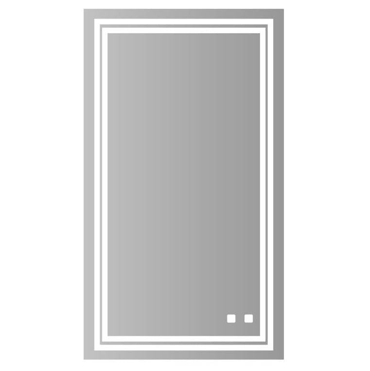 Madeli - Madeli Zen Lighted Slique Mirror, 20'' x 36'' x 7/8'', Rectangular, 2700/4000K Temperature, Deffoger, Dimmable