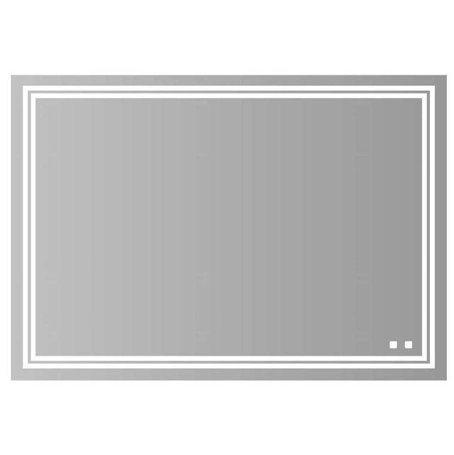 Madeli - Madeli Zen Lighted Slique Mirror, 60'' x 42'' x 7/8'', Rectangular, 2700/4000K Temperature, Deffoger, Dimmable