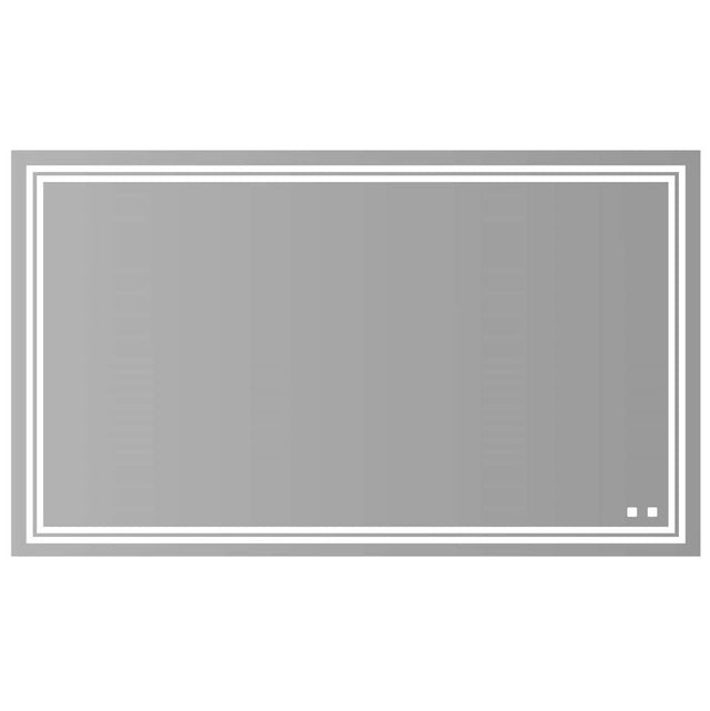 Madeli - Madeli Zen Lighted Slique Mirror, 72'' x 36'' x 7/8'', Rectangular, 2700/4000K Temperature, Deffoger, Dimmable