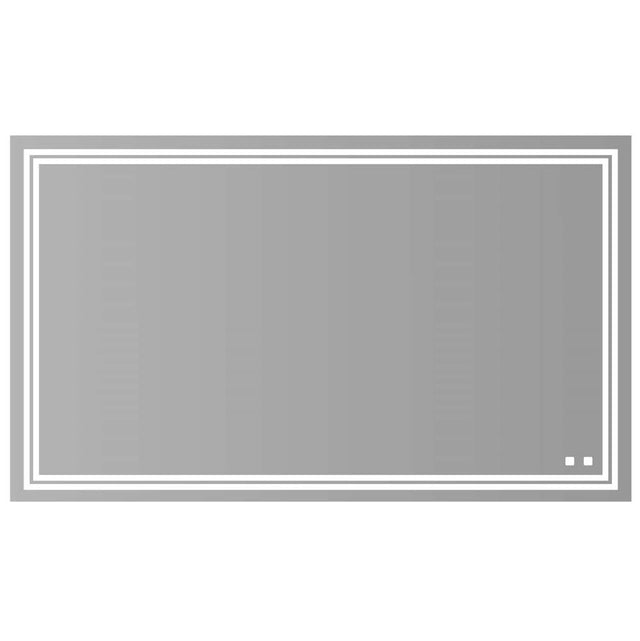 Madeli - Madeli Zen Lighted Slique Mirror, 72'' x 42'' x 7/8'', Rectangular, 2700/4000K Temperature, Deffoger, Dimmable