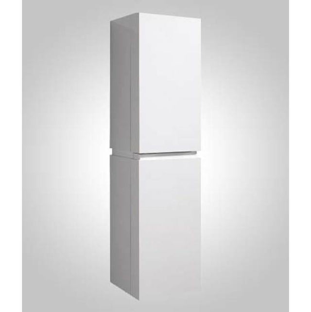 Madeli - Madeli Urban 16''W x 15''D x 60''H Wall Hung Linen Cabinet L Hinged in White - White