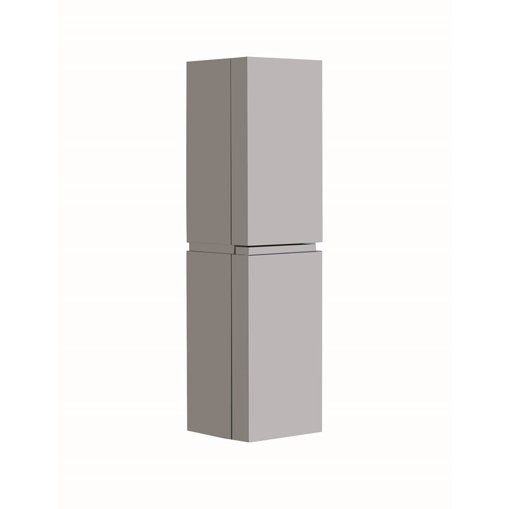 Madeli - Madeli Urban 16''W x 15''D x 60''H Wall Hung Linen Cabinet R Hinged Whisper Grey - Whisper Gray