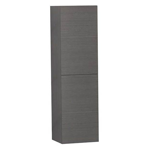 Madeli - Madeli Omni 20''W x 18''D x 71''H Wall Hung Linen Cabinet L Hinged in Ash Grey/HW:  No Handles - Ash Gray