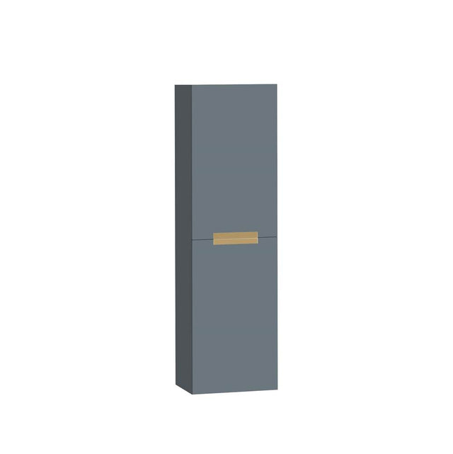 Madeli - Madeli Urban 20''W x 18''D x 71''H Wall Hung Linen Cabinet L Hinged in Studio Grey/HW: Matte Black(MB) - Studio Gray With Matte Black