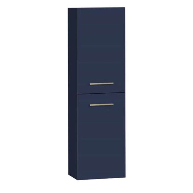 Madeli - Madeli Omni 20''W x 18''D x 71''H Wall Hung Linen Cabinet R Hinged in Sapphire/HW: Polished Nickel(PN) - Sapphire With Polished Nickel