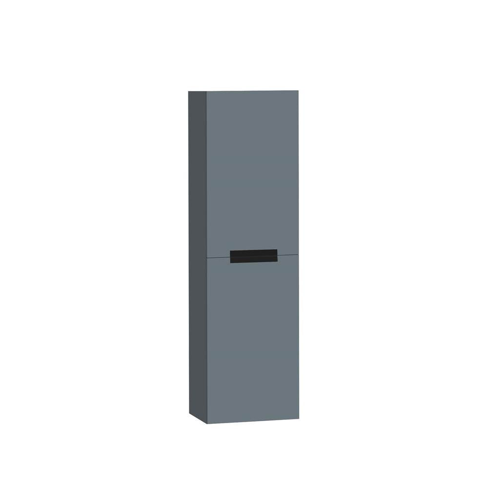 Madeli - Madeli Urban 20''W x 18''D x 71''H Wall Hung Linen Cabinet R Hinged in Studio Grey/HW: Matte Black(MB) - Studio Gray With Matte Black