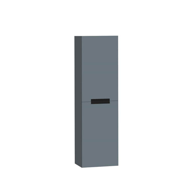 Madeli - Madeli Urban 20''W x 18''D x 71''H Wall Hung Linen Cabinet R Hinged in Studio Grey/HW: Matte Black(MB) - Studio Gray With Matte Black