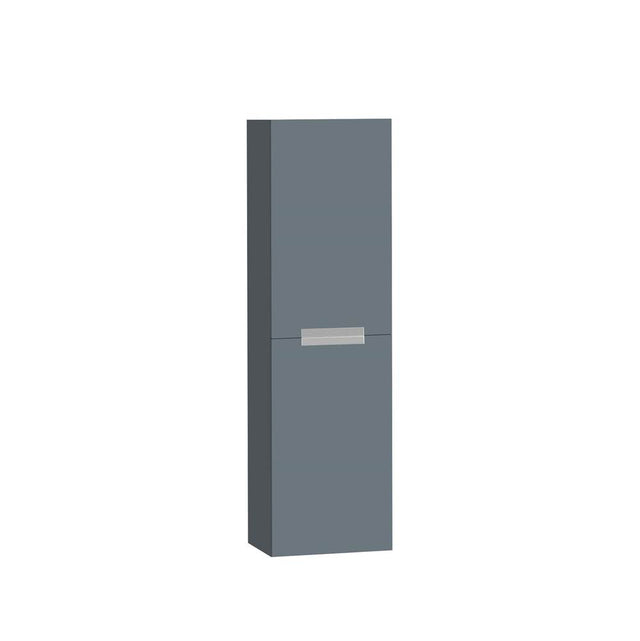 Madeli - Madeli Urban 20''W x 18''D x 71''H Wall Hung Linen Cabinet R Hinged in Studio Grey/HW: Polished Chrome(PC) - Studio Gray With Polished Chrome
