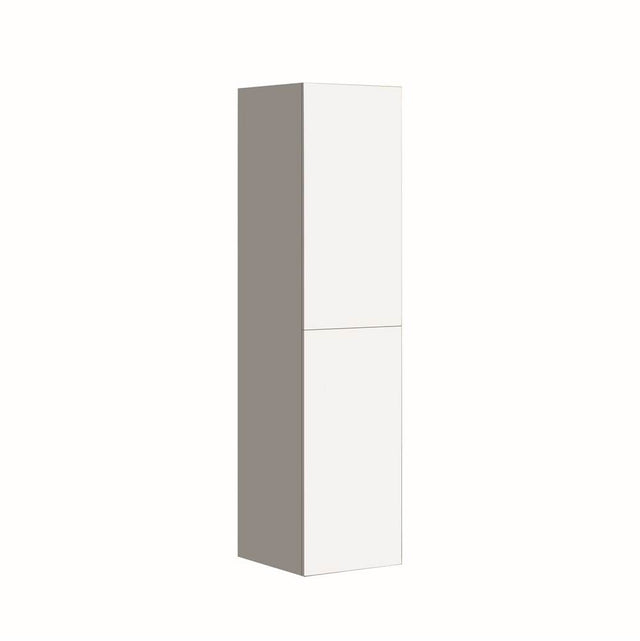 Madeli - Madeli Omni 20''W x 18''D x 71''H Wall Hung Linen Cabinet R Hinged in White/HW:  No Handles - White