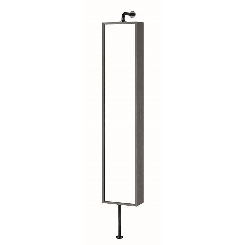Madeli - Madeli Rotating 12''W x 7''D x 60''H Rotating Linen Cabinet in Ash Grey - Ash Gray
