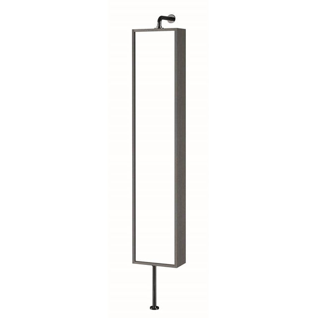 Madeli - Madeli Rotating 12''W x 7''D x 60''H Rotating Linen Cabinet in Ash Grey - Ash Gray