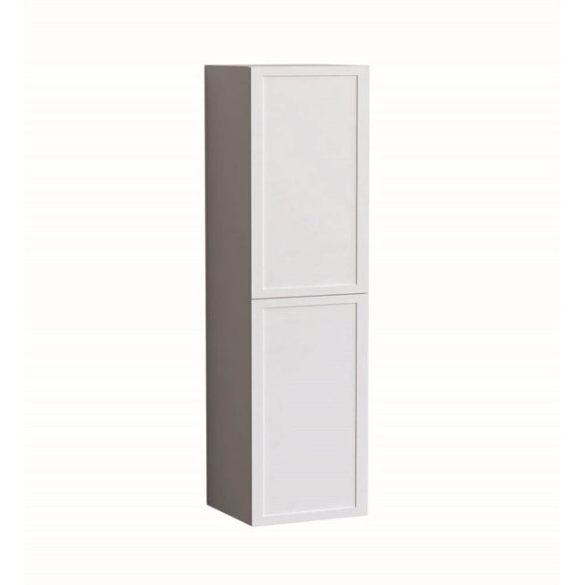 Madeli - Madeli Contour 20''W x 18''D x 71''H Wall Hung Linen Cabinet R Hinged in White/HW:  No Handles - White