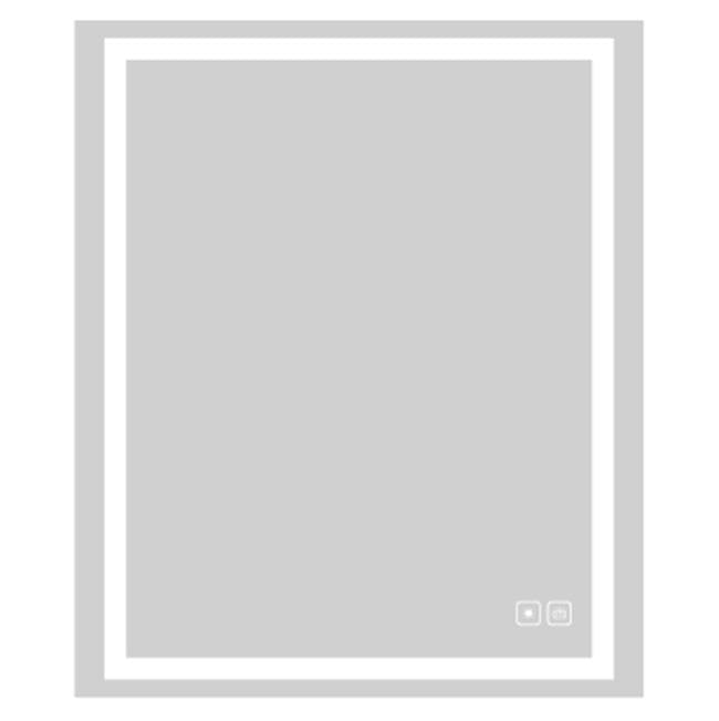 Madeli - Madeli Serenity Lighted Slique Mirror, 36'' x 36'' x 7/8'', Rectangular, 2700/4000K Temperature, Deffoger, Dimmable