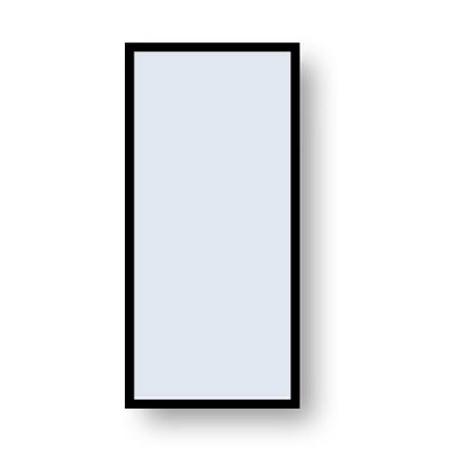 Madeli - Madeli Accent Framed Mirror, 16'' x 36'' x 3/4'', Rectangle, Brushed Nickel - Brushed Nickel
