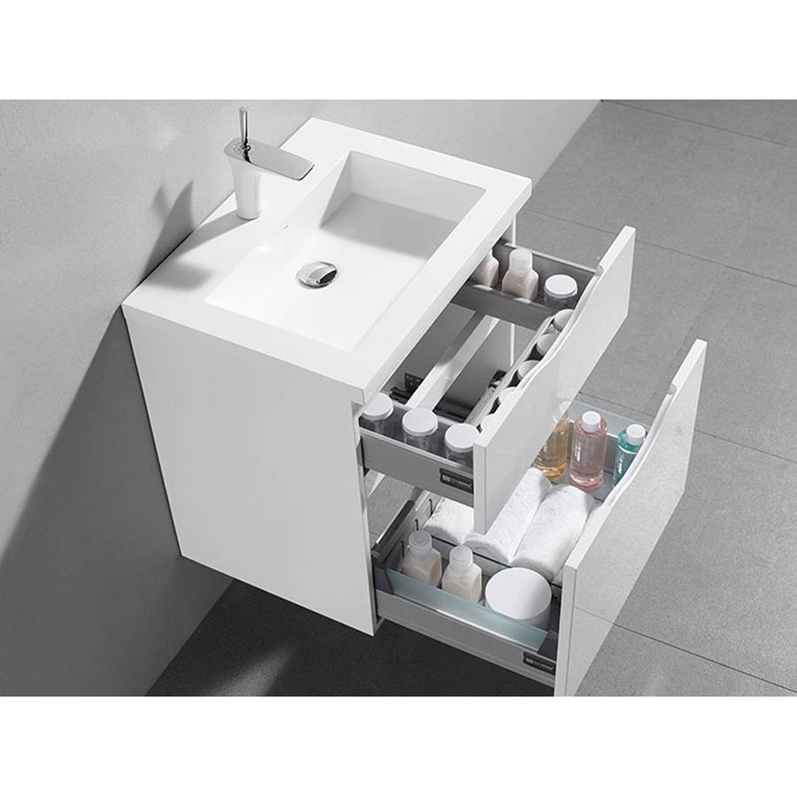 Madeli Bolano 36'' Wall hung Vanity Cabinet White Finish
